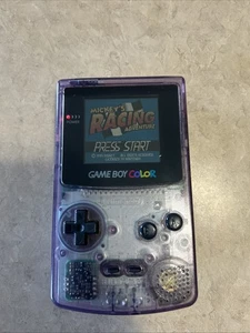 Nintendo Game Boy Color Sistema Portatile - Atomic Purple con Custodia, Gioco - Foto 1 di 11