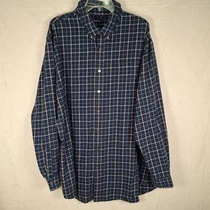 Croft & Barrow Herren 3XLT Tall Hemd blau kariert Fensterscheibe pflegeleicht Freizeit - Bild 1 von 12