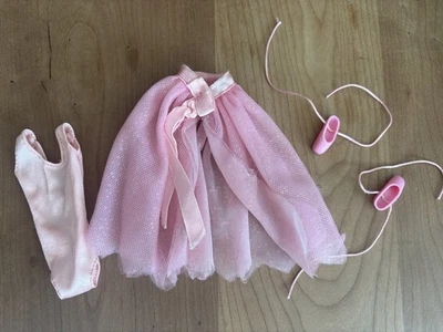 80’s My First Barbie Rosa Ballet Bailarina Tutú Falda, Leotardo y Zapatos MATTEL Foto 1 de 3