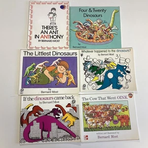 Bernard Most Dinosaur Preschool Kindergarten 6 Children's Book Lot - Picture 1 of 4