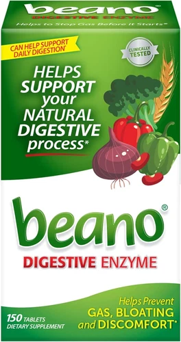 Beano Digestive Enzyme, Preventive Gas Relief for 150 Count (Pack of 1) - Image 1 of 4