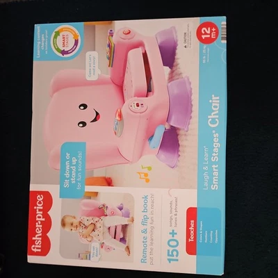 New Fisher-Price Laugh and Learn Smart Stages Chair Pink Interactive Magic Seat - Image 1 of 3