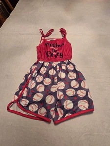 Jersey temático de softbol/béisbol para niñas talla 9-10"Pitches Be Crazy" - Imagen 1 de 5