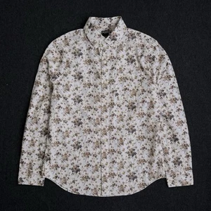 Todd Snyder Shirt Men Medium White Long Sleeve Button Down All Over Floral - Picture 1 of 7