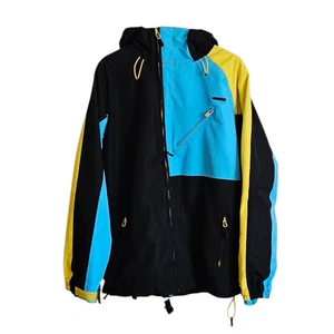 Aperture Jacket Ski Snowboard Jacket Black Teal Yellow Men's Medium - Picture 1 of 14
