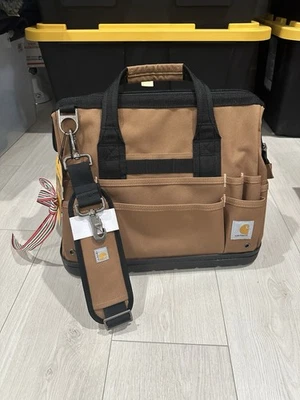 Nova bolsa de ferramentas Carhartt 16 polegadas base moldada peso pesado marrom resistente - Imagem 1 de 4