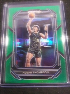 2023-2024 Prizm Draft Picks #17 Ausar Thompson RC Green Holo Rookie