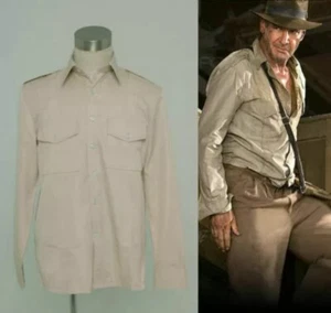Indiana Jones Camisa Clásica Informal Disfraz Juegos con disfraces Hecha a Medida  - Imagen 1 de 4