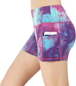Munvot Women's Tummy Control Workout Running Bike Shorts Women's Size Medium NEW - Picture 1 of 3