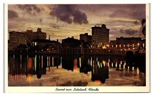 Sonnenuntergang über Seenplatte Florida Postkarte - Bild 1 von 2