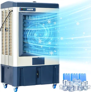 OUTDOOR SWAMP COOLER 41-Inch 4800 CFM Evaporative Air Cooler 11 Gal Water Tank  - Picture 1 of 8