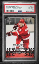 2008-09 Upper Deck Young Guns Justin Abdelkader #211 PSA 6 Rookie RC