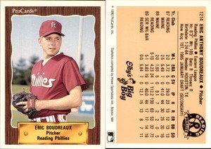 Eric Boudreaux 1990 ProCards #1214 Card *AutographDen*