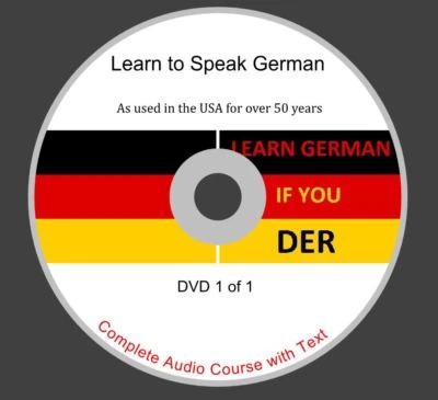 Learn German - Complete Audio and Text Course on 1 DVD Rom Disk - Image 1 of 4