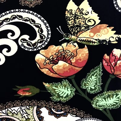 Leggings mariposa jardín floral damasco suave mantecoso talla única S M L flores OS Foto 1 de 3