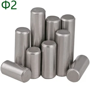 OD 2mm M2 304 A2 Stainless Steel Solid Dowel Pins Cylindrical Pins Position Pins - Picture 1 of 12