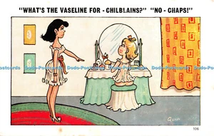 Tarjeta de zafiro R412025 Whats the vaseline for Chilblains No Chaps Quip 106 A - Imagen 1 de 4