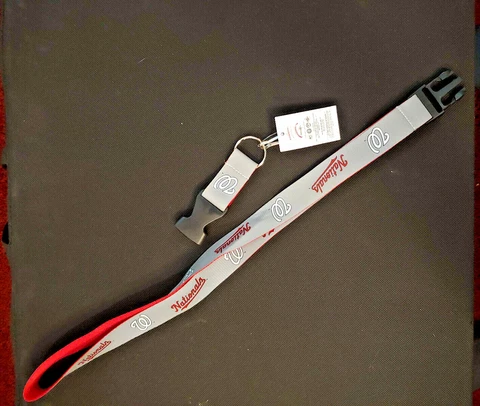 WASHINGTON NATIONALS Official MLB reflective lanyard/removable keychain Cover