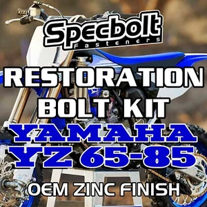 YZ65 YZ80 YZ85 Restoration Bolt Kit For Yamaha YZ 65 80 85 100 Specbolt OEM Zinc - Foto 1 di 13