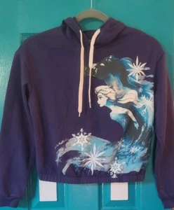 Disney Juniors Long Sleeves Frozen 2 Casual Purple Pullover Hoodie sm See meas. - Picture 1 of 6