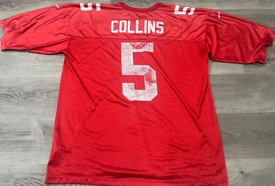 Camiseta roja del equipo Nike de Kerry Collins #5 de los gigantes de Nueva York talla XXL Foto 1 de 4