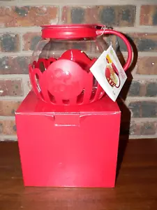 Epoca Micro-Pop 3-Quart Red Silicone & Glass Microwave Popcorn Popper, New w/Tag - Picture 1 of 6