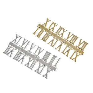 Stick on clock numbers roman numerals 10mm art craft dial sticking gold 1 se-$p - Picture 1 of 13