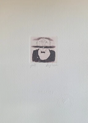 Franz Borghese  Acquaforte  Lo scenziato - Immagine 1 di 2