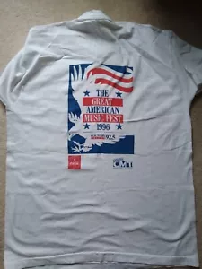 Camiseta vintage de punta única XL Great American Music Fest CMT 1996 Dbl. Lado - Imagen 1 de 7