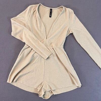 Mameluco Urban Out From Under Hanna Twist Delantero Tejido Acanalado Verde Mediano Nuevo con Etiquetas Foto 1 de 4