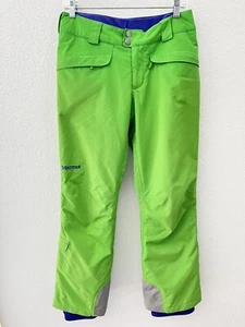 Marmot Skyline Membrain Snow Ski Pants Womens Small Lime Green Insulated - Picture 1 of 7