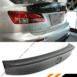 FOR 06-13 LEXUS IS250 IS350 ISF W STYLE CARBON FIBER DUCKBILL REAR TRUNK SPOILER - Picture 1 of 4