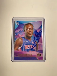 Detroit Pistons SEKOU DOUMBOUYA Signed Card - Picture 1 of 1