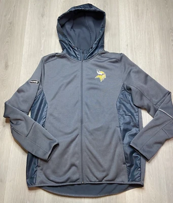 Minnesota Vikings Jacket Under Armour Men Large Hoodie Combine NFL Football UA - Image 1 of 4