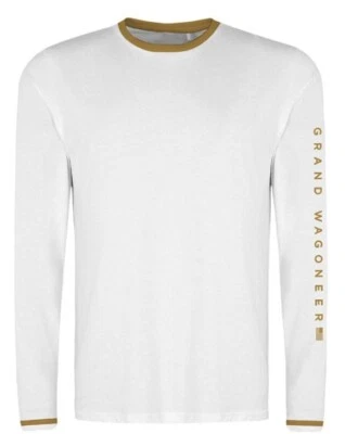 全新 Jeep Grand Wagoneer 男式长袖 T 恤 白色 铜口音 大号 — 第 1/2 张图片