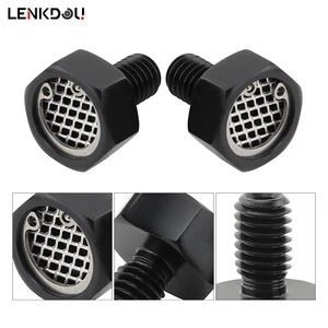 Head Breather Bolts Kit Black For Harley Dyna CVO Softail Touring Sportster - Foto 1 di 17
