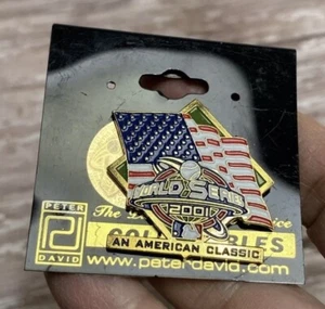 Diamondbacks vs Yankees 2001 World Series “An American Classic” Lapel Pin NEW - Picture 1 of 2