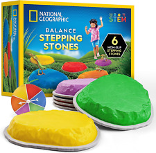 NATIONAL GEOGRAPHIC Stepping Stones for Kids – Durable Non-Slip Stones
