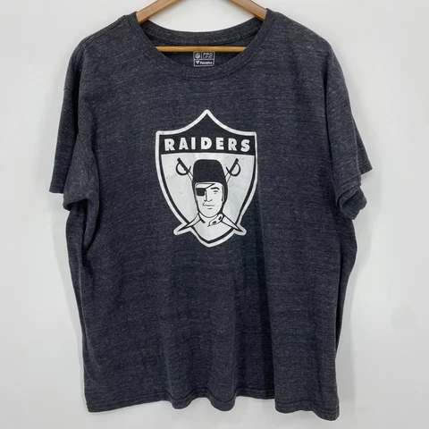 Fanatics T-Shirt Men's 2XL Gray Oakland Raiders Pro Line Football NFL Cover