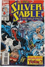 Silver Sable & The Wild Pack (1992) #18 1st Print Venom Cover & Story VF/NM