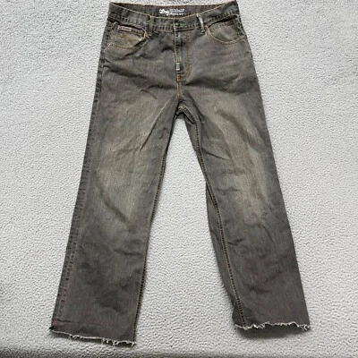 Pantalones de mezclilla LRG Lifted Research Group para hombre 34x30 grises raíces de hierba C47 *Leer Foto 1 de 4