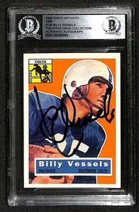 Billy Vessels Baltimore Colts 1994 Topps Archives 1956 #120 Signed Card BECKETT - Bild 1 von 3