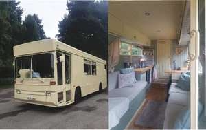 Converted bus conversion camper motorhome dennis dart festival tour bus coach - Picture 1 of 12