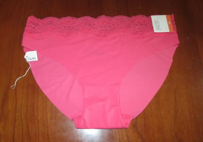 NUEVO CON ETIQUETAS Gilligan & Omalley Rosa Bikini Ropa Interior Mujer Talla XS Ribete de Encaje 26724 Foto 1 de 3