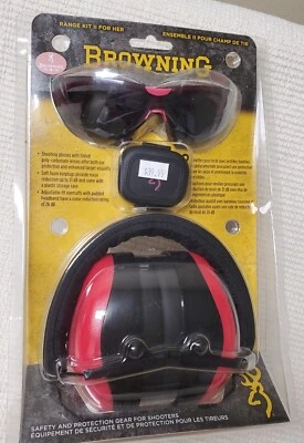 Browning Range Kit II for Her – Shooting Glasses, Earplugs & Earmuffs - Image 1 of 4