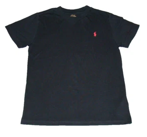 Polo Ralph Lauren Boys Size 7 Black Crew Neck Short Sleeve Shirt - Picture 1 of 5