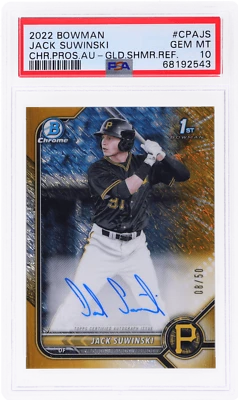 2022 Bowman Jack Suwinski /50 PSA 10 Rookie RC - Image 1 of 2