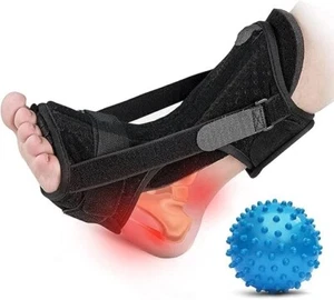 Plantar Fasciitis Night Splint Unisex Adjustable Foot Drop Orthotic Brace Planta - Picture 1 of 7