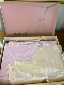 Vintage NEU IM KARTON rosa Babydecke 72 "x 99" Decke Kinderbett? Zwilling? - Bild 1 von 8