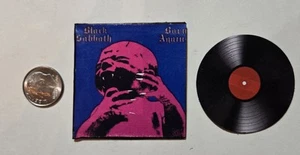 Miniatur Plattenalbum Barbie Gi Joe 1/6 2" Black Sabbath Ozzy BORN Again  - Bild 1 von 8